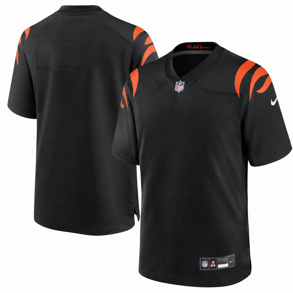 Cincinnati Bengals Nike Customizable Game Jersey – Black